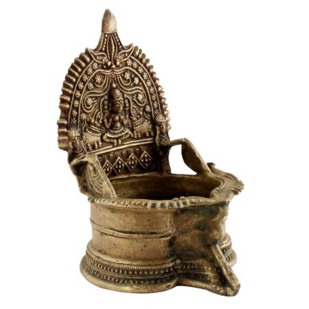 Handmade Golden Brass Oil Lamp For Diwali